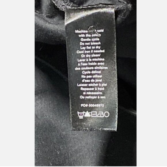 Rag & Bone Men's Black Embroidered Dagger Long Sleeve Polo Shirt XXL EUC - Picture 5 of 5